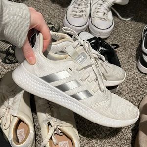 White adidas cloud foam